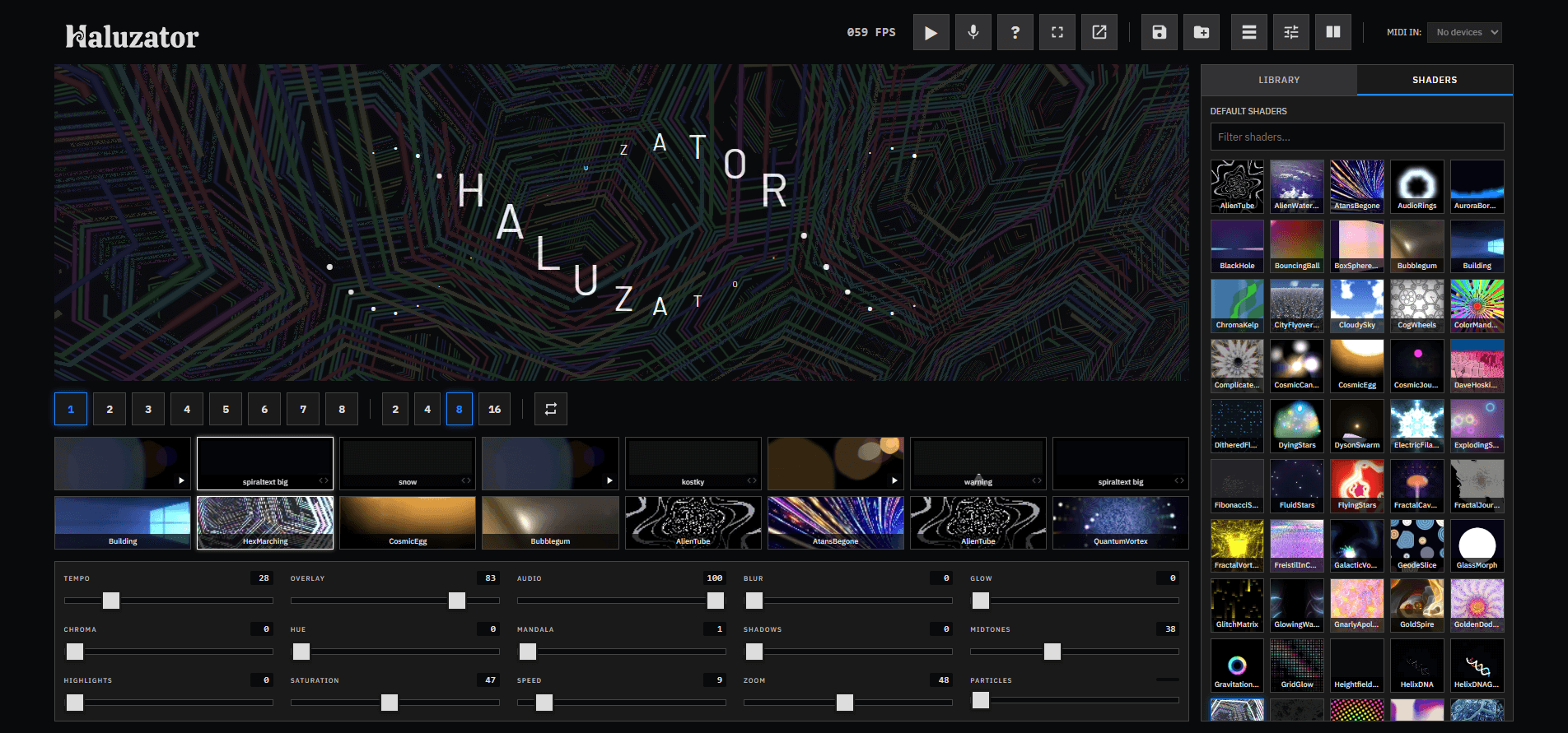 Haluzator screenshot