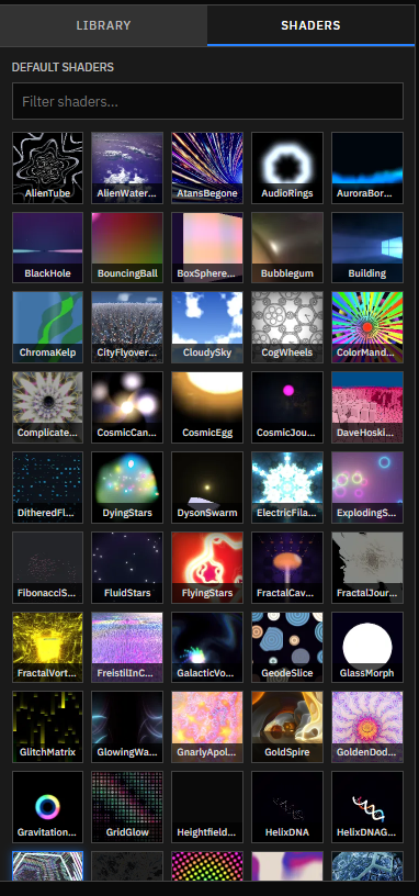 Haluzator shader library
